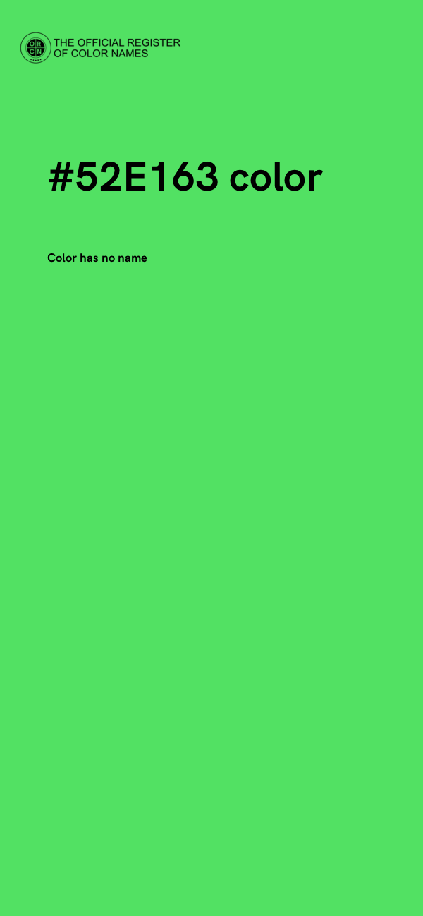 #52E163 color image