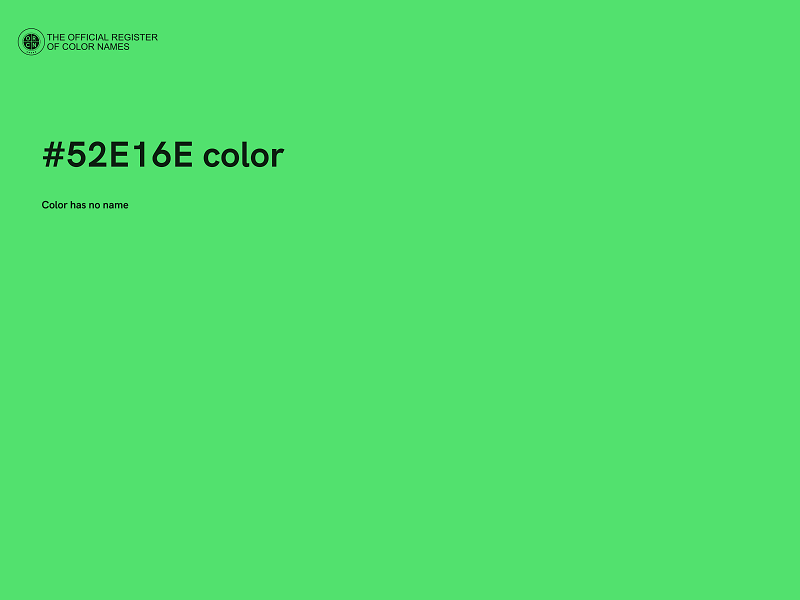 #52E16E color image