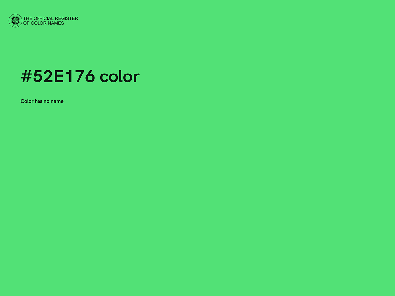 #52E176 color image