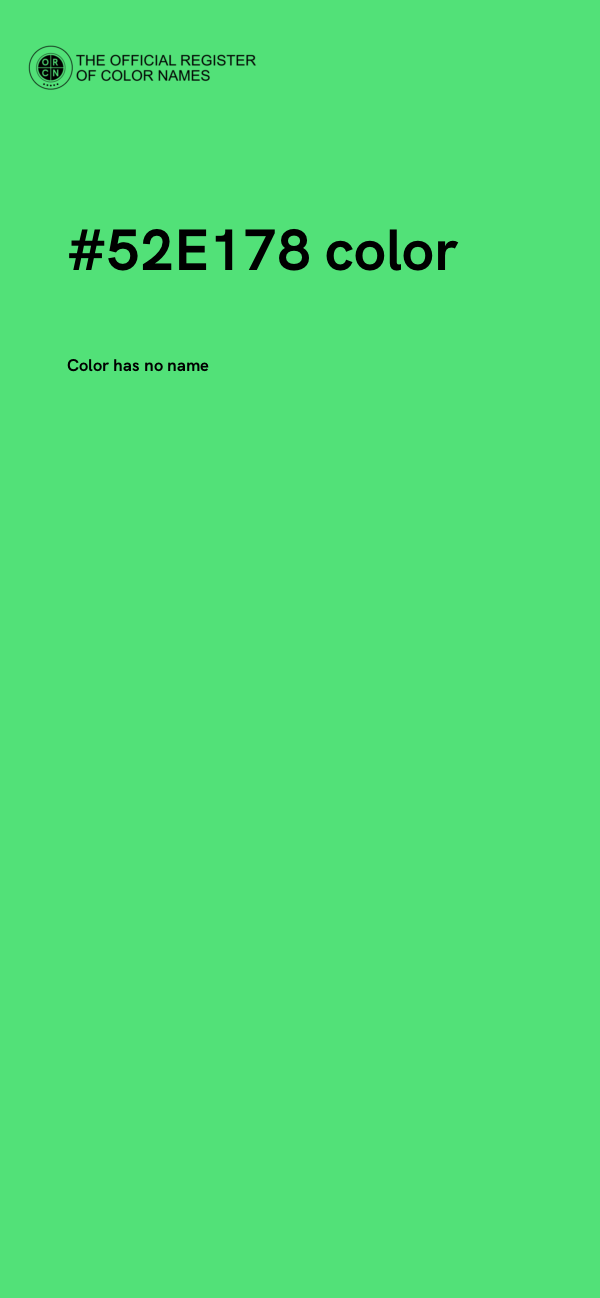 #52E178 color image