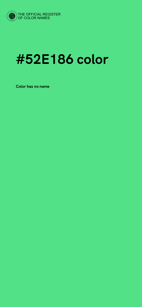 #52E186 color image