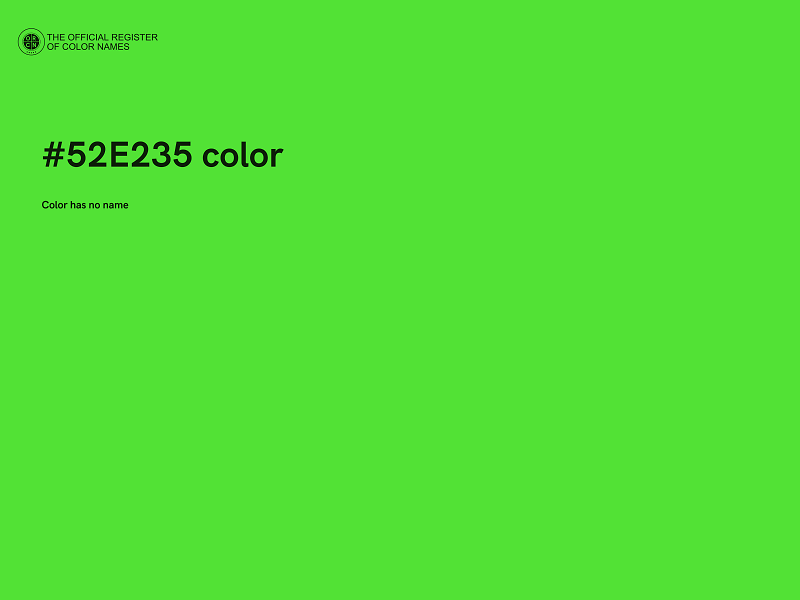 #52E235 color image