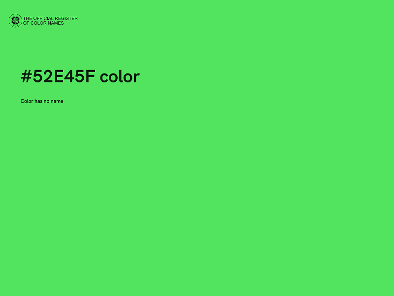 #52E45F color image