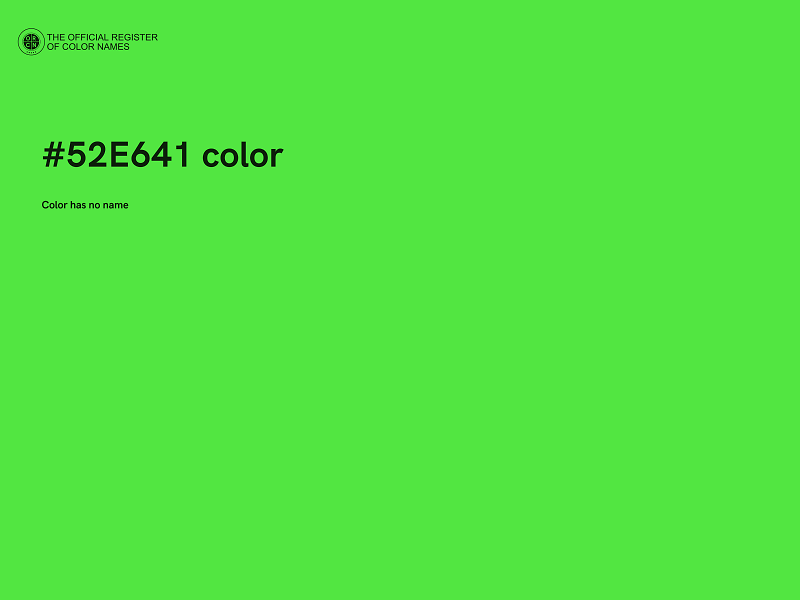 #52E641 color image