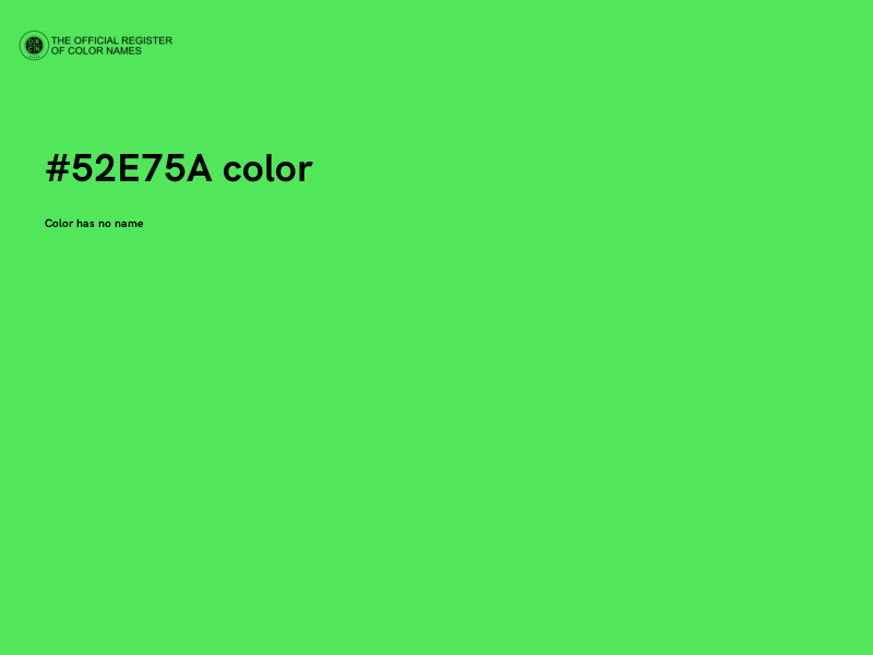 #52E75A color image