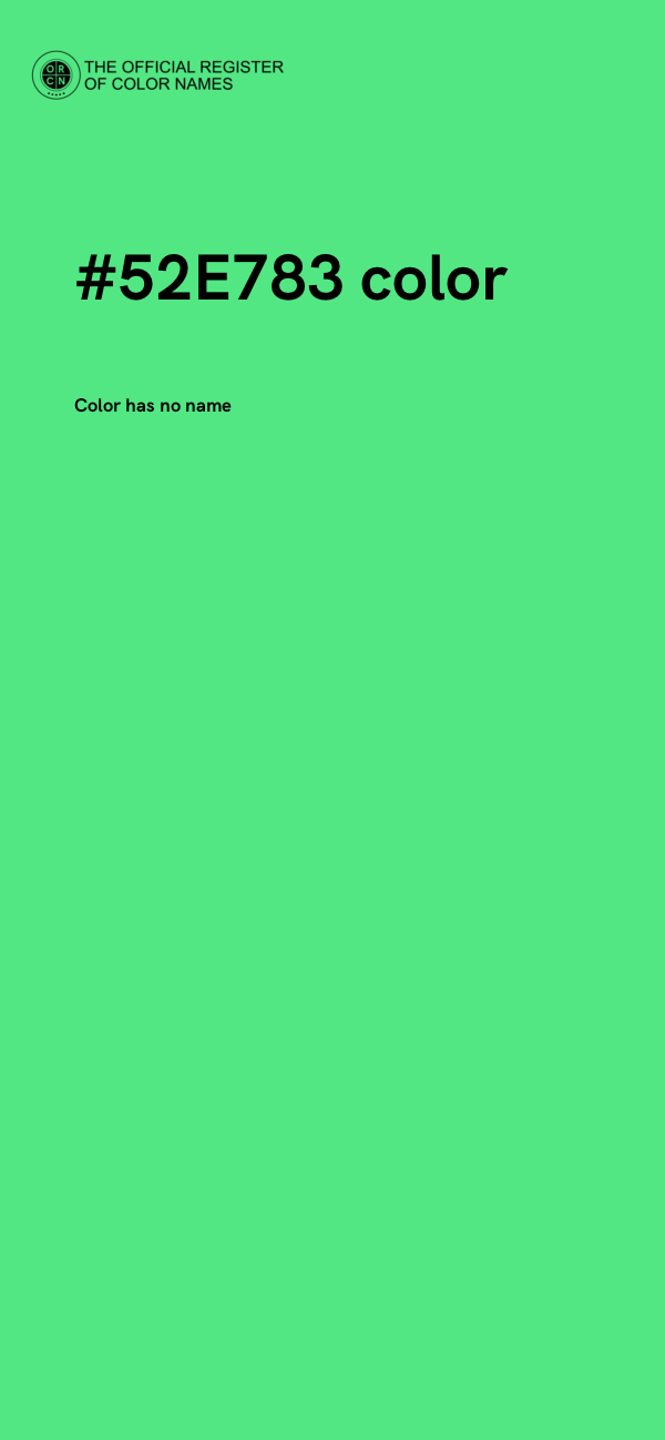 #52E783 color image