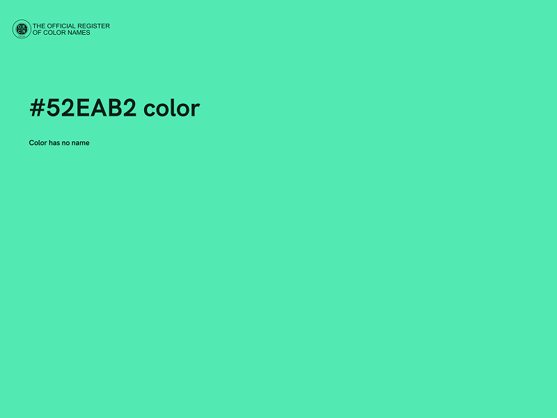 #52EAB2 color image