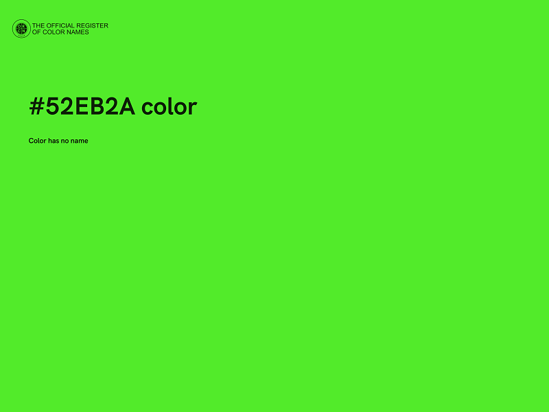 #52EB2A color image