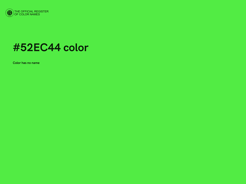 #52EC44 color image