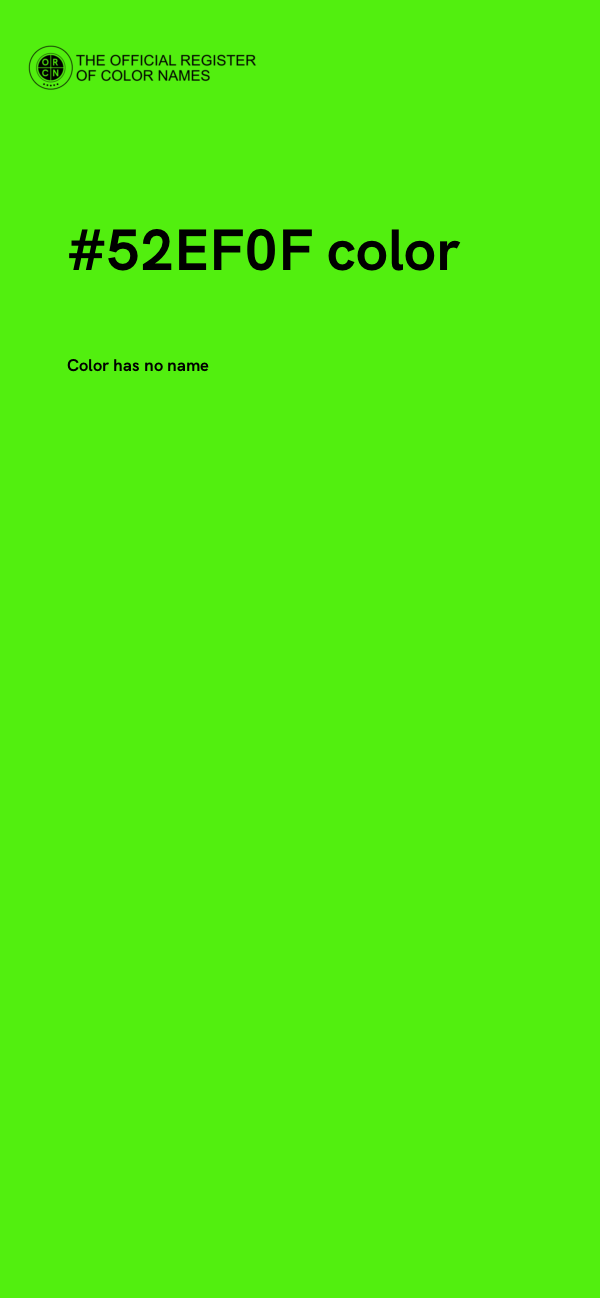 #52EF0F color image