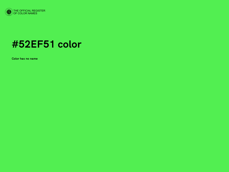 #52EF51 color image