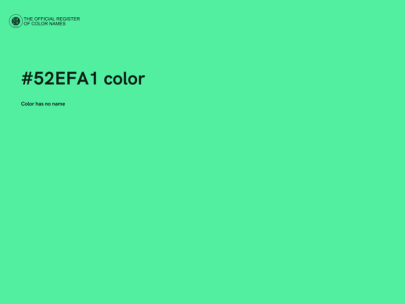 #52EFA1 color image