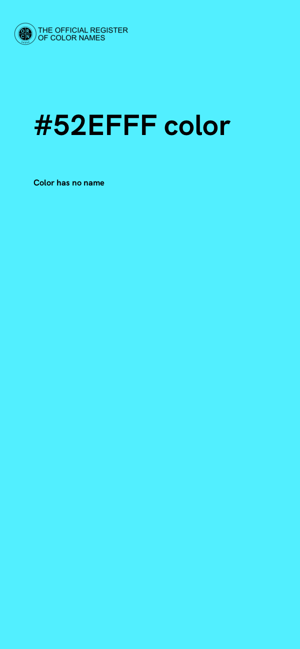 #52EFFF color image