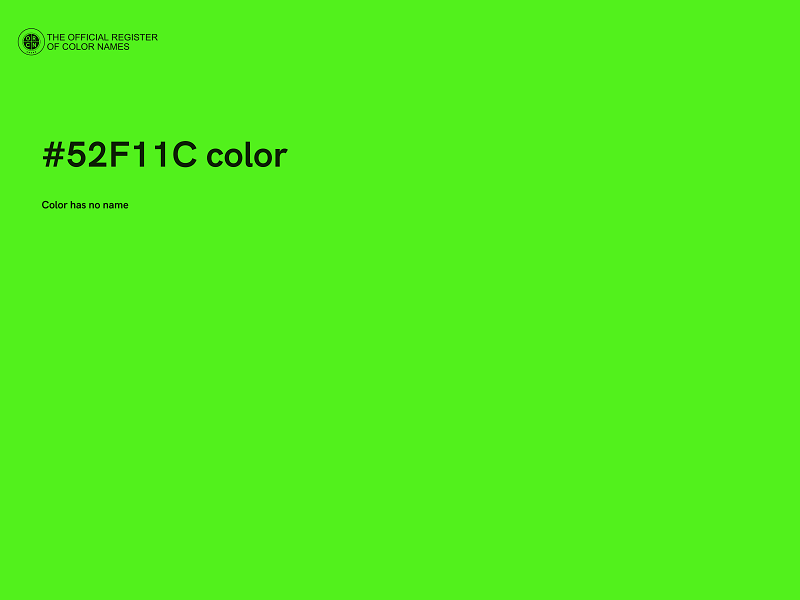 #52F11C color image