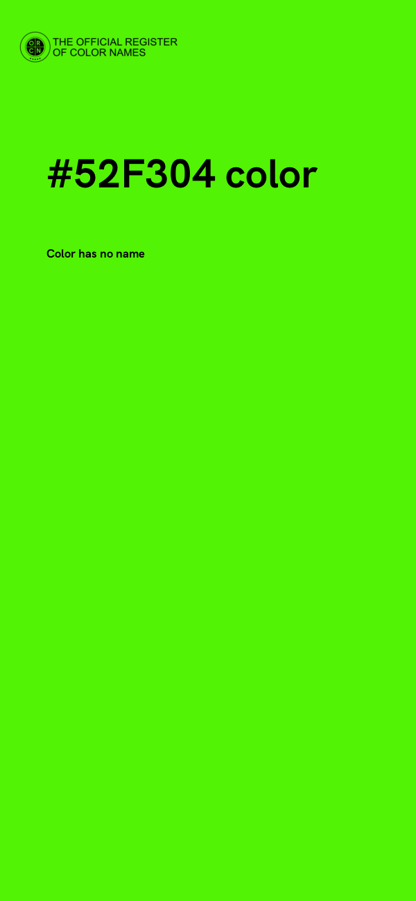 #52F304 color image