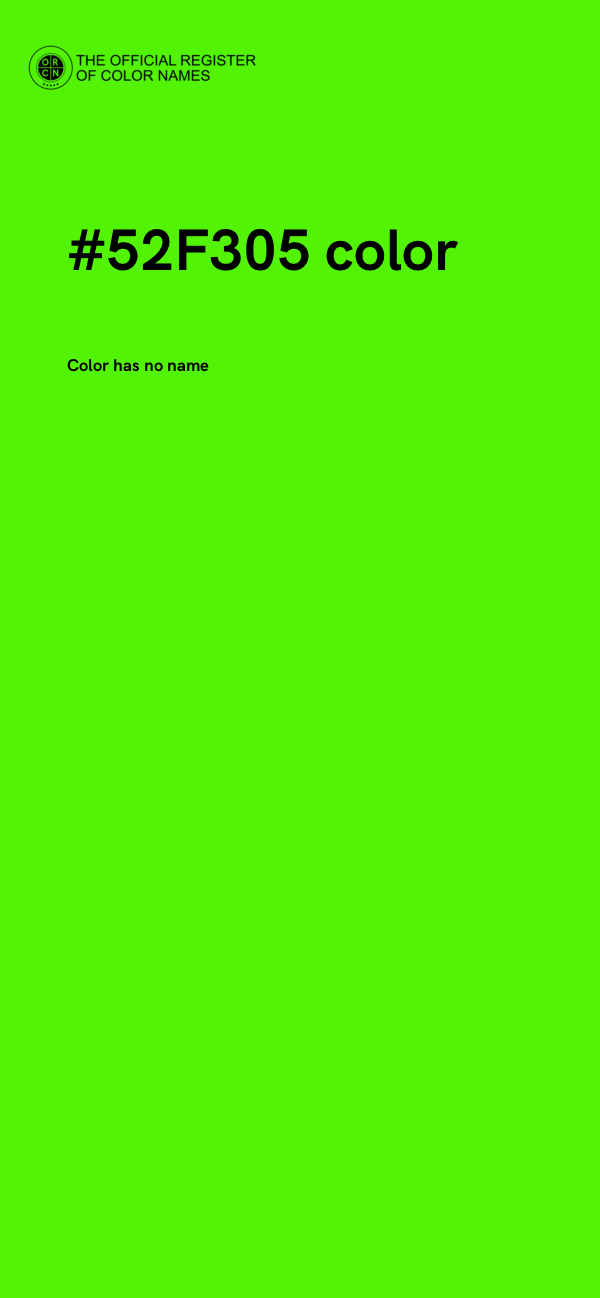 #52F305 color image