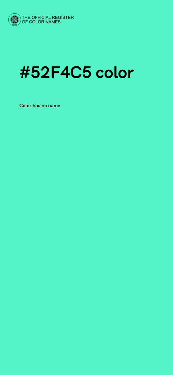 #52F4C5 color image
