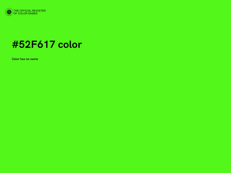 #52F617 color image