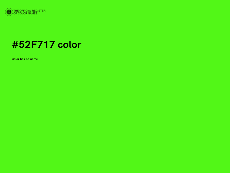 #52F717 color image