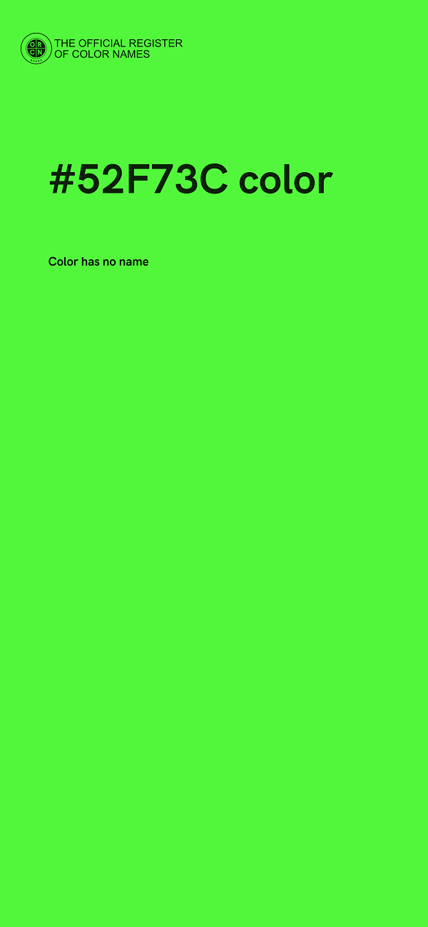 #52F73C color image