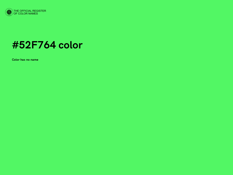 #52F764 color image