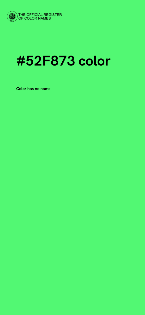 #52F873 color image