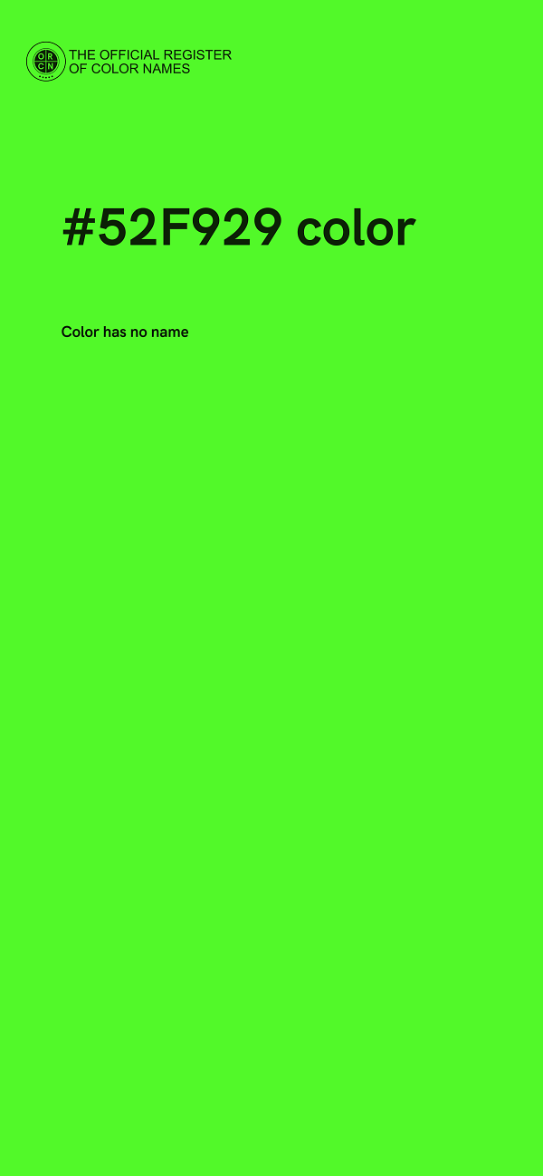 #52F929 color image