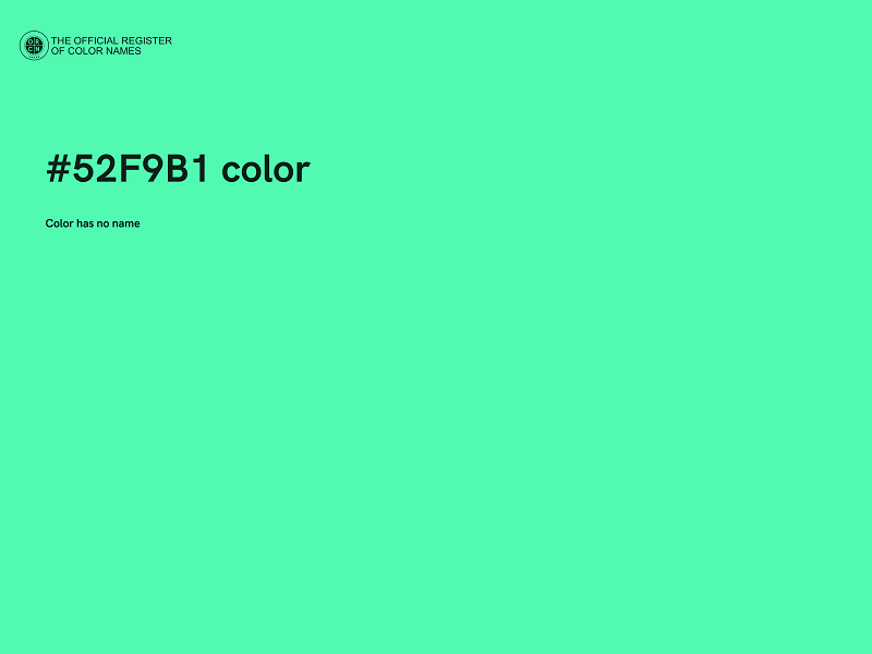 #52F9B1 color image