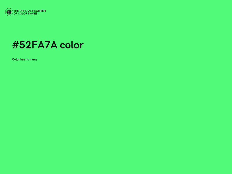 #52FA7A color image