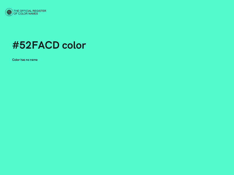 #52FACD color image