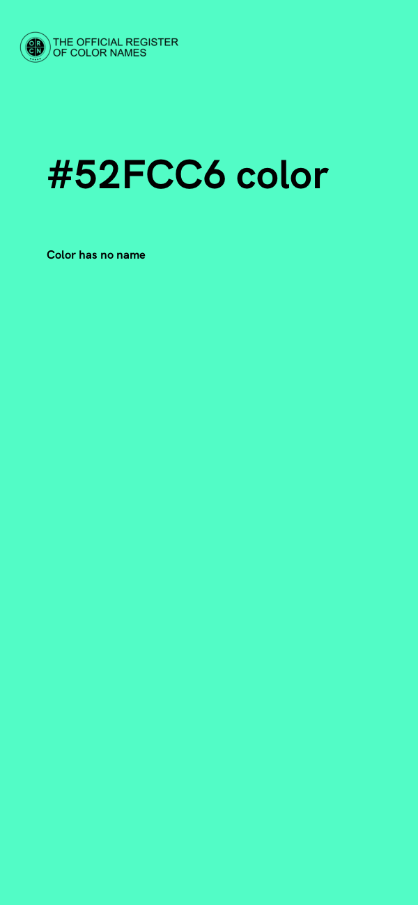 #52FCC6 color image