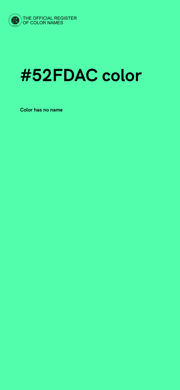 #52FDAC color image