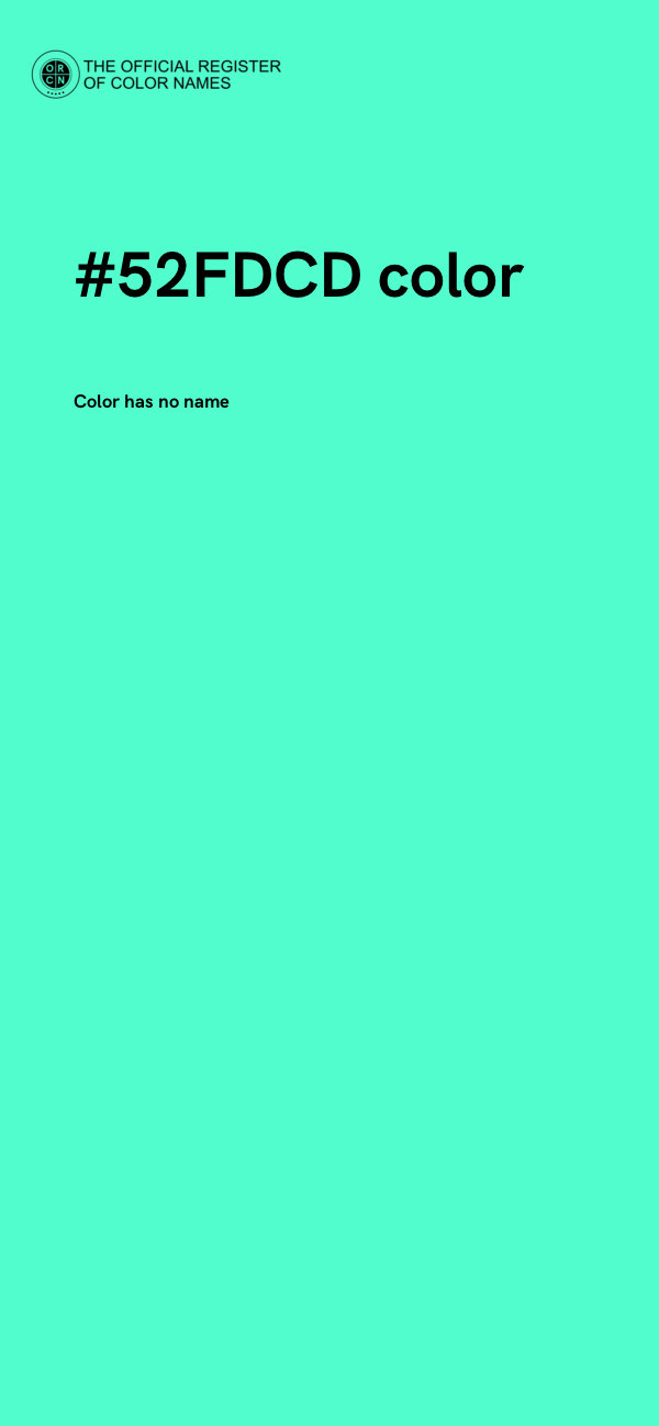 #52FDCD color image