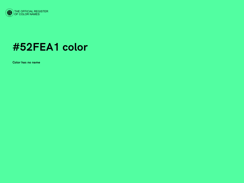 #52FEA1 color image