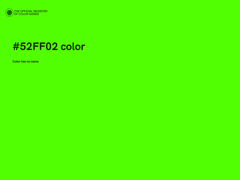 #52FF02 color image
