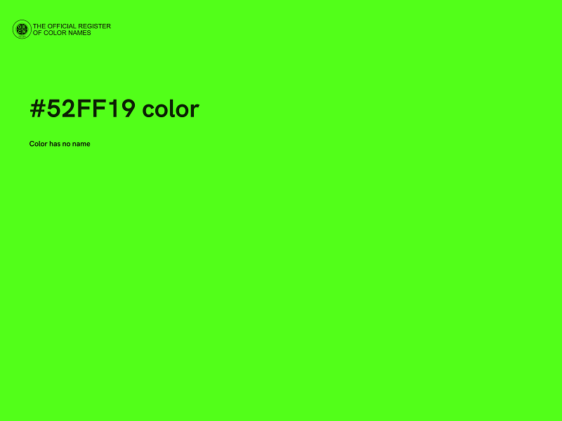 #52FF19 color image