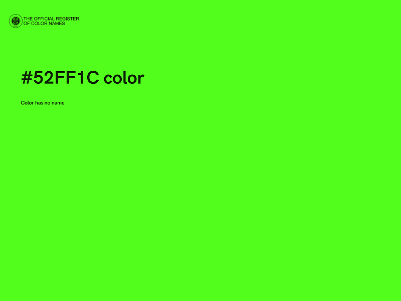 #52FF1C color image
