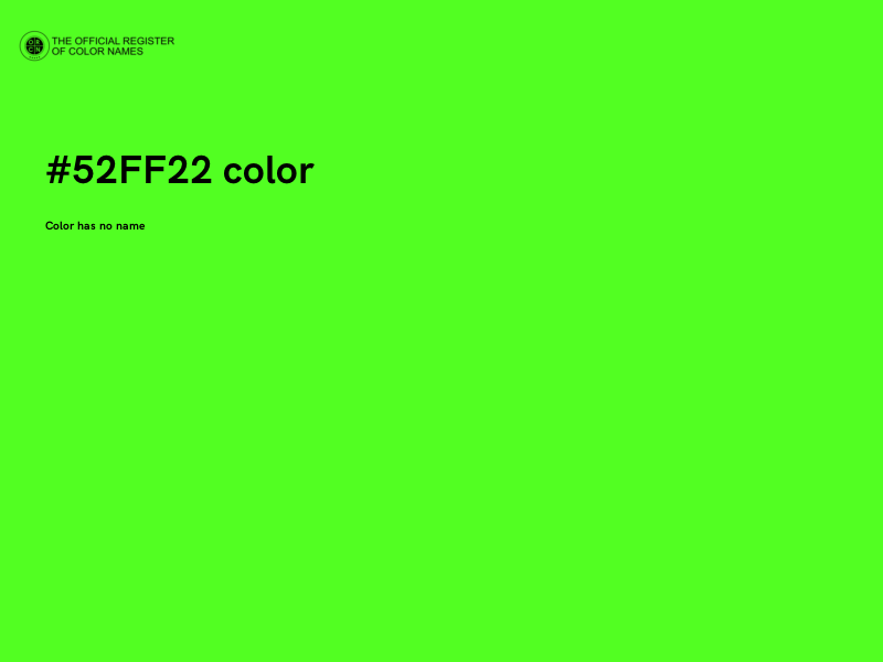 #52FF22 color image