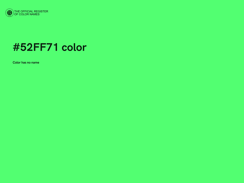 #52FF71 color image