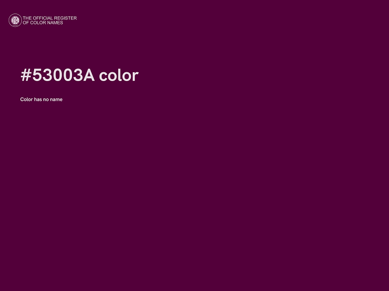 #53003A color image