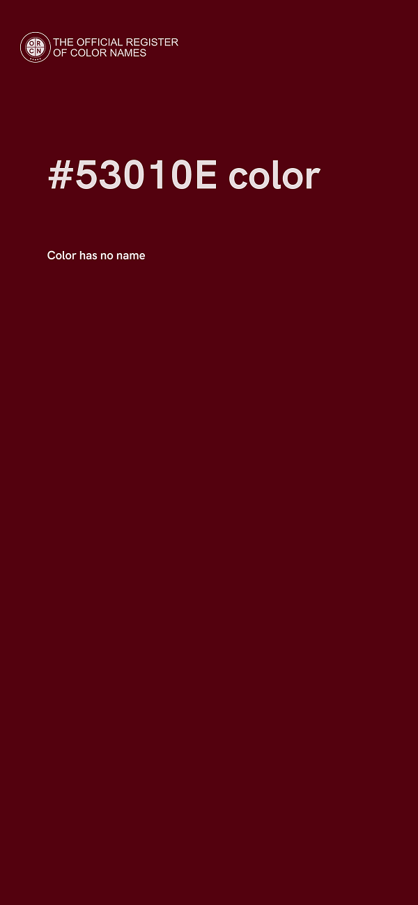 #53010E color image