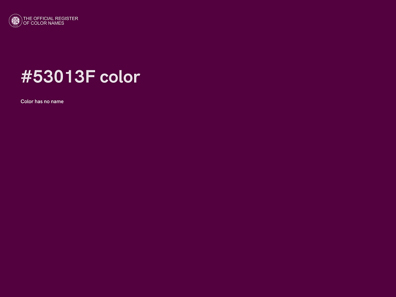 #53013F color image