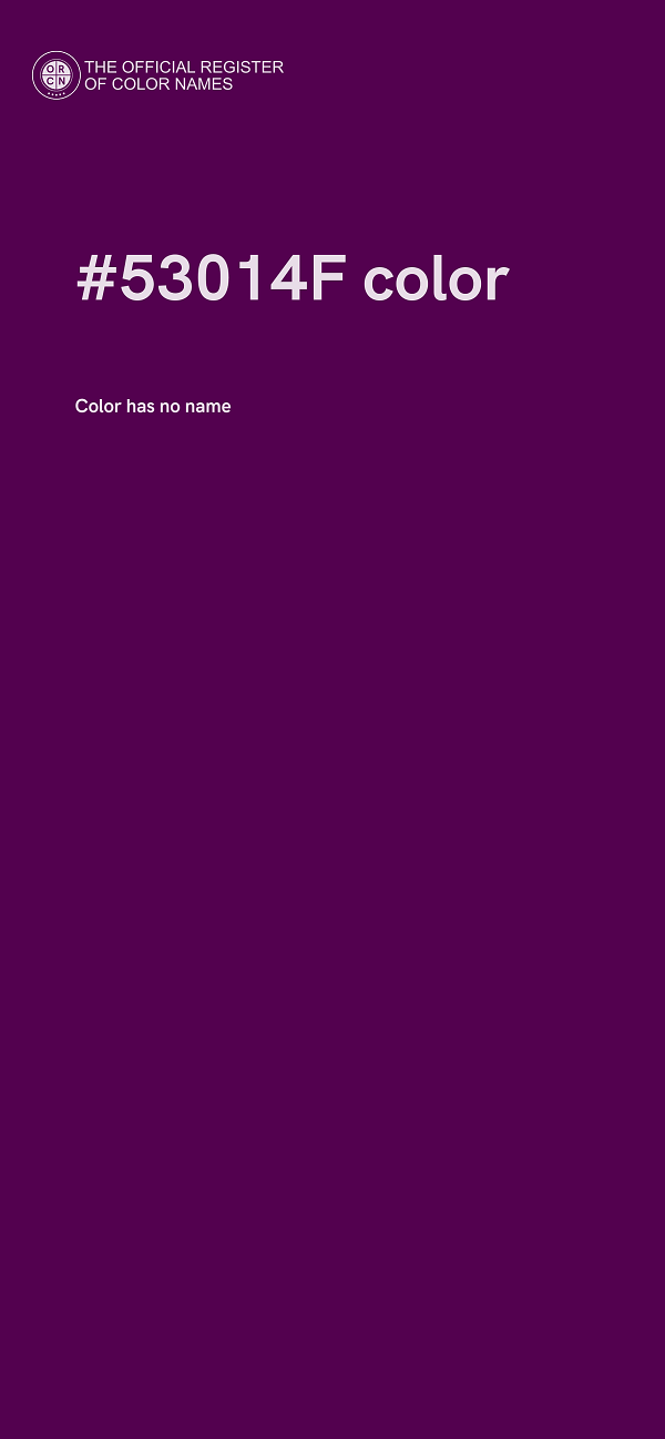 #53014F color image
