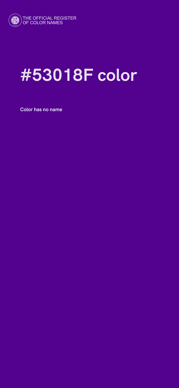 #53018F color image