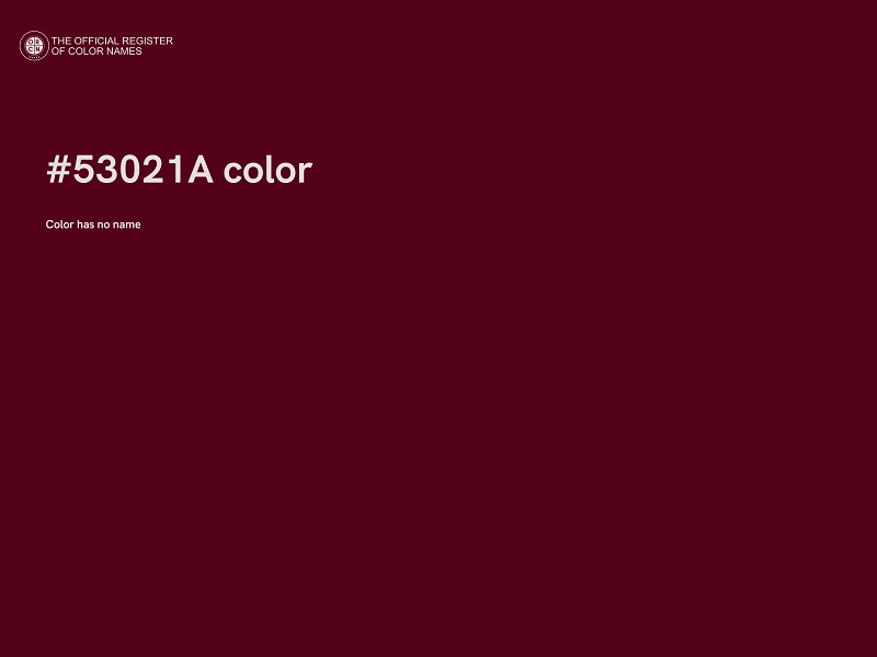 #53021A color image