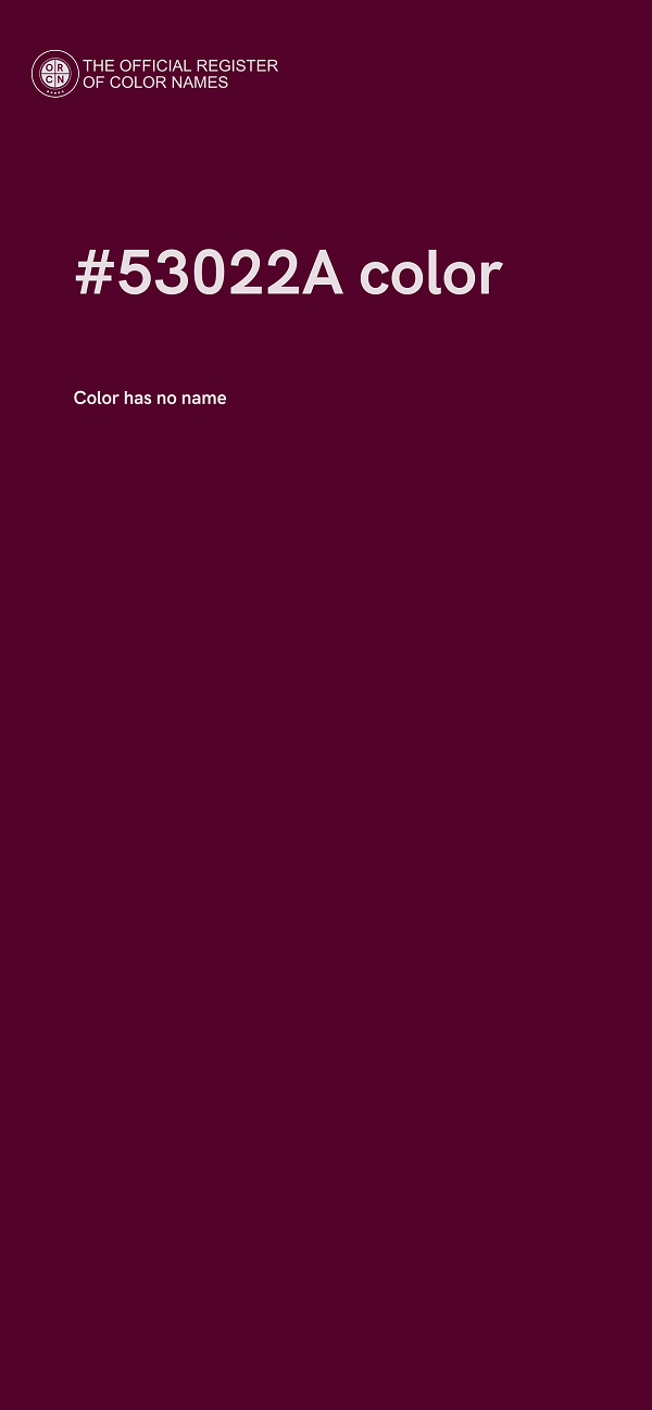 #53022A color image