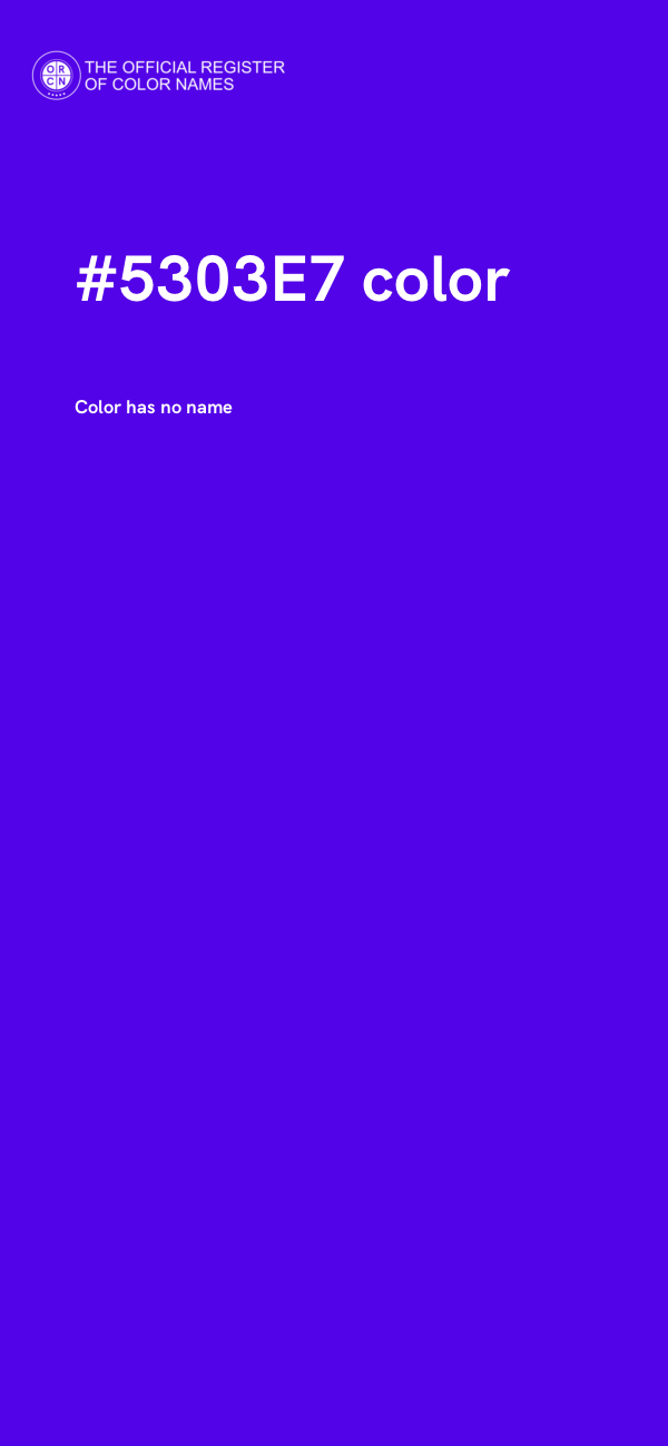 #5303E7 color image