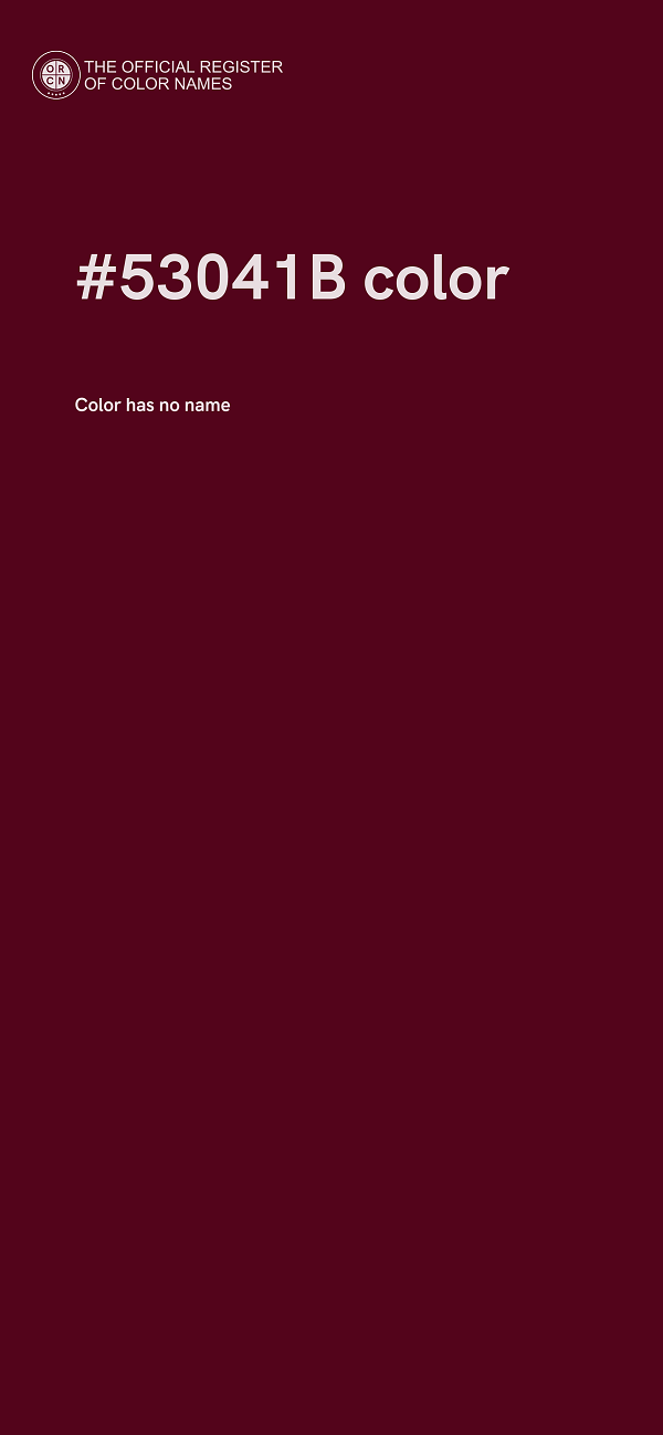 #53041B color image
