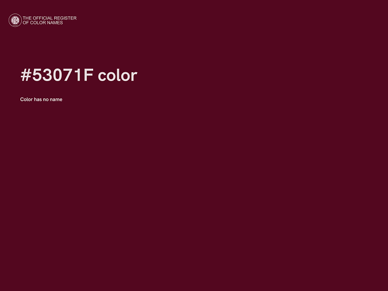 #53071F color image