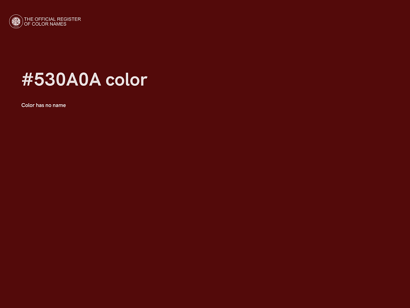 #530A0A color image